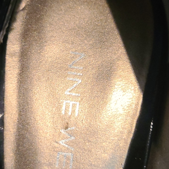 Nine West Black Patent Peep Toe Pumps - Picture 3 of 3